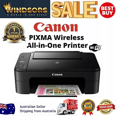 $110 • Buy Canon Pixma Printer TS3160 Wireless Scanner Copier Student Home Office WIFI Ink