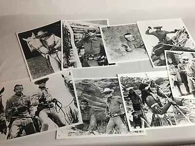 Lot Of 8  8x10  Picture Celebrity Prints Of Lone Ranger & Tonto  With His Horse • $29