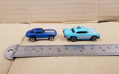 2 Vintage Hot Wheels Miniatures Cars Light Up Corvette & Chevy • £22.50