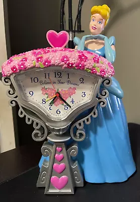 $9.99 • Buy Cinderella Believe In Your Dreams Alarm Clock Coin Bank Vintage - Tested!