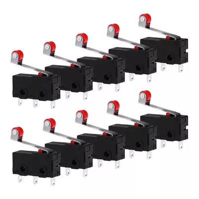 10PCS Practical Mini Micro Limit Switch Roller Lever Arm SPDT Snap Action LOT • $8.17