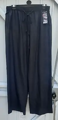 Saloos Womens Black Trousers Size 14 Brand New With Tags • £14.99