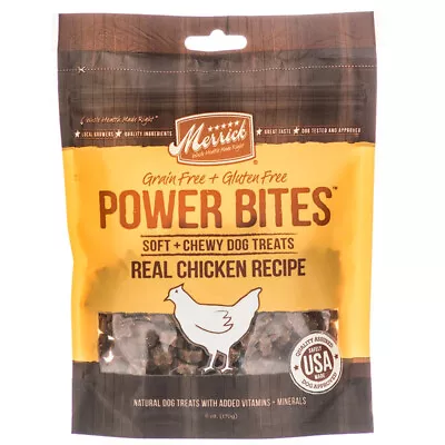 Merrick Power Bites Dog Treats Real Chicken Recipe • $8.23