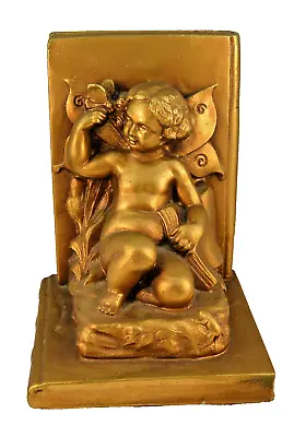 Antique Art Nouveau Fairy Cherub & Butterfly  Bookend By Artistic Royal Kraft • £61.75