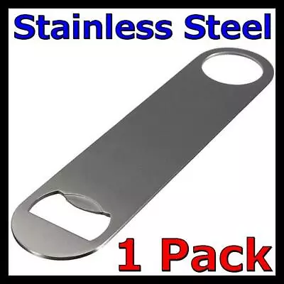 1x Speed Bottle Opener Stainless Steel Flat Bar Blade Cap Remover Can Beer Drink • $5.99