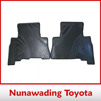 Genuine Toyota Landcruiser Prado Rear Rubber Floor Mats Set 08/2009 - Current • $33.71