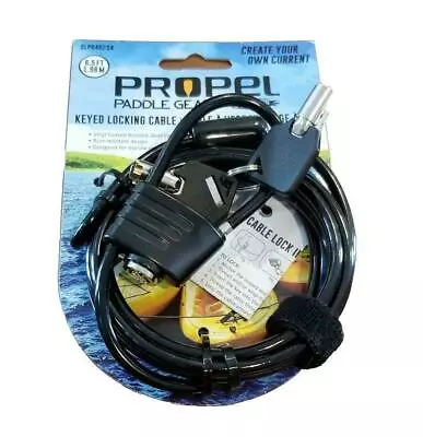 Propel Paddle Gear By Shoreline Marine Keyed Locking Cable Kayak Boat Motor Etc. • $14.95