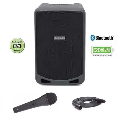 SAMSON EXPEDITION XP106 Portable Rechargeable Bluetooth Wired Mic PA System • $299.99