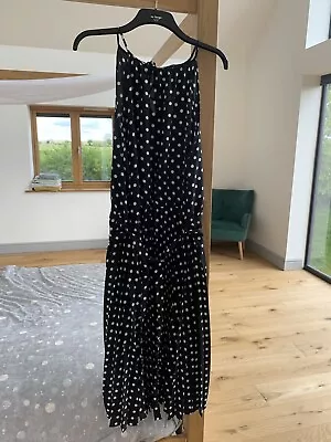 George Black And White Polka Dot Marilyn Monroe Style Dress Size 24 • £10