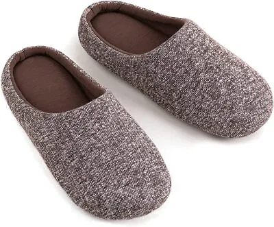 Men's Lightweight  Breathable Cotton Slippers With Memory Foam And Soft Sole • $9.99