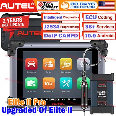 Autel MaxiSys Elite II PRO ULTRA Auto Diagnostic Scanner Programming Key Coding • $2150