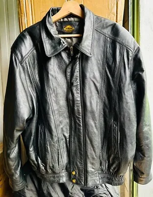 Alligator MARTUCCI Mens Genuine Italian Leather Jacket Size 48 • $49