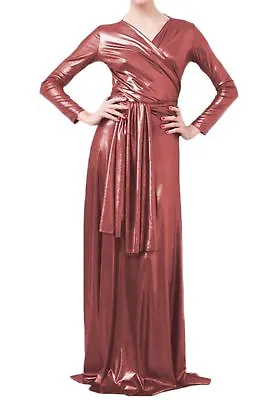 VON VONNI Women's Tropic Red Victoria Long Sleeve Transformer Dress NWT • $16.48