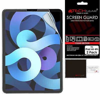 2 Pack TECHGEAR Screen Protector Guard Covers For IPad Air 4th / 5th 10.9  2022 • £2.95