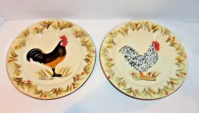 Isabelle De Borchgrave 1999 Rooster Chicken Plates 2 Different Designs • $25