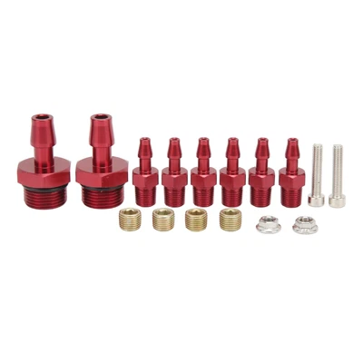 $22.01 • Buy 6 Port Vacuum Block Intake Manifold Kit 1/8in NPT Connector 1/2in NPT Inlet