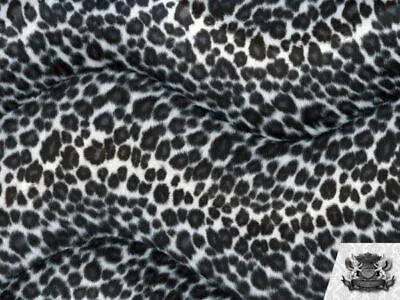 Velboa Faux Fur Short Pile Fabric Animal Print CHEETAH GRAY/ 60  W /By The Yard  • $6.49