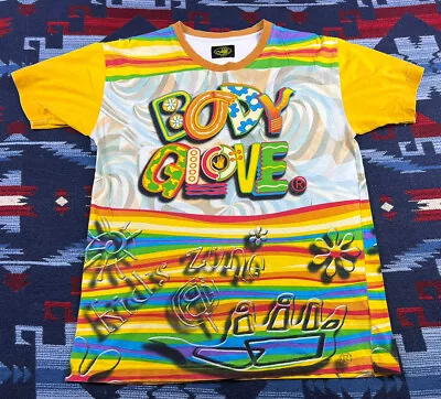 Vintage 90s Body Glove All Over Print T-Shirt Beach Surf USA Fresh Prince AOP M • $29.99