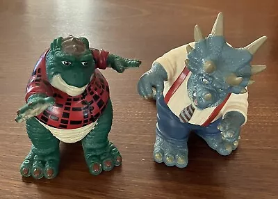 Dinosaurs Earl Sinclair & B.P. Richfield Figure 1990s Vintage 90s Disney Toy • $35