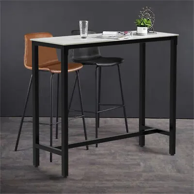 Counter Height Dining Table Breakfast Cafe Table Marble Kitchen Bar Furniture • $169.89