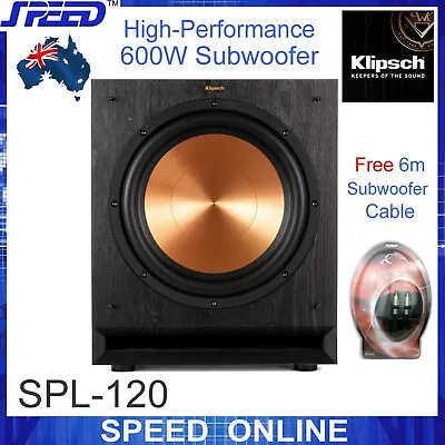 Klipsch SPL-120 Reference 12” 600W Subwoofer + Bonus 6m Ethereal Sub Cable • $1450