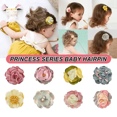 $5.99 • Buy 2 X Ins Baby Kids Toddlers Hair Accessories Hairpins Girl Clips Bow Flowers AU