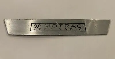 Motorola MOTRAC Control Head Lower Escutcheon/ Name Plate Item “A” • $14