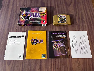 The Legend Of Zelda: Majora's Mask (Nintendo 64 N64) - Complete In Box - Tested • $189.95
