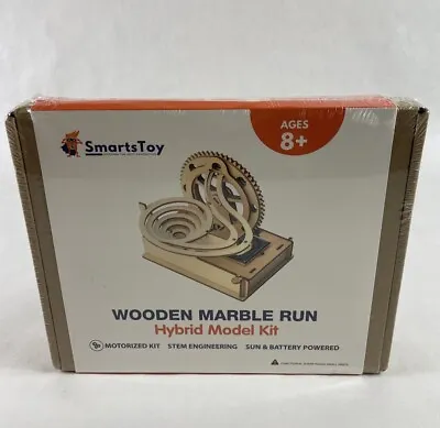 SmartsToy Wooden Marble Run Hybrid Model Ki Sun/battery Powered STEM Education • $12.95