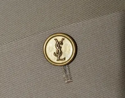 (3 Pc Vintage Suit 36R 38R) YVES SAINT LAURENT Men's Brown Gold Buttons 36 X 33 • $295