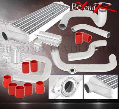 For Civic Del Sol D15 D16 Bolt On 2.5  Turbo Intercooler Piping Kit Red Coupler • $186.99