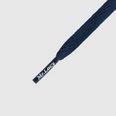 Laces Flat Navy Mr Lacy Smallies High Quality Shoelaces 90cm • £9.48