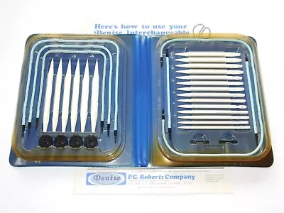 Vintage 1977 Denise Interchangeable Knitting Needles P.G. Robert's Co. NOS New • $35