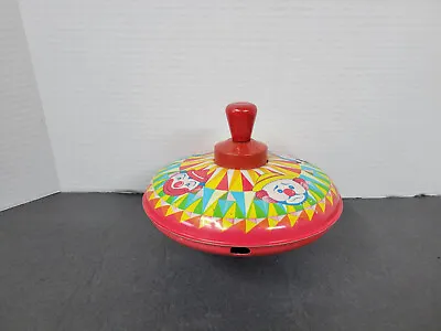 Vintage Old Tin Litho Spinning Top J. Chein Clowns WORKS • $17.99