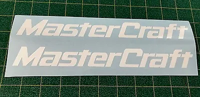 20  MasterCraft WHITE Stickers YOU GET 2 For Wakeboard Ski DECAL • $15.99