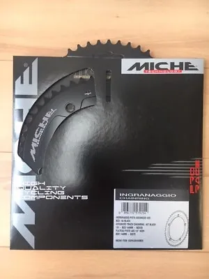 MICHE PISTA ADVANCED Chainring Track Pista Fixed Gear Bicycle 144 BCD 1/8  Black • $94.78