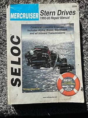 SELOC Mercruiser Stern Drive 1992-00 Boat Repair Manual 3206 • $28