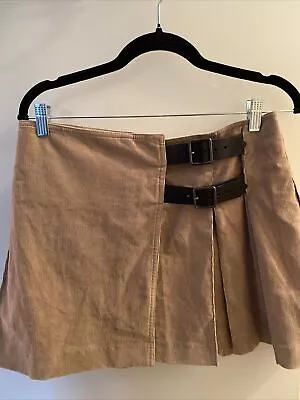 £202.31 • Buy BURBERRY London Pleated Mini Skirt Kilt Corduroy US-8  Uk -10