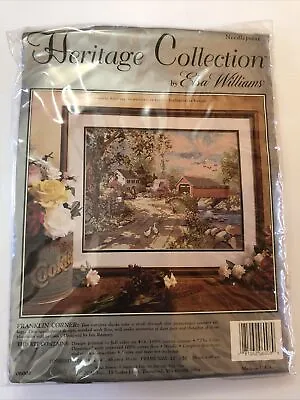 Heritage Collection By Elsa Williams Needlepoint Kit Franklin Corner Vtg NOS • $17.99