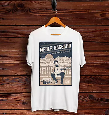 Merle Haggard 1970 Concert T Shirt 1987 Size S-3XL ZZ349 • $17.99