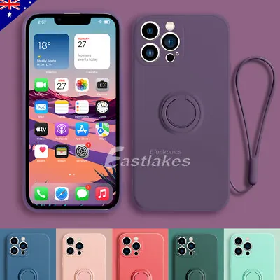 $8.95 • Buy Shockproof Silicone Magnetic Case Ring Cover For IPhone 14 13 12 11 Pro Max Plus