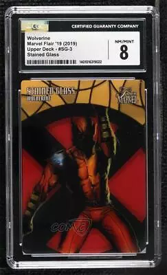 2019 Flair Marvel Stained Glass Wolverine #SG-3 CGC 8 2f4 • $70.39