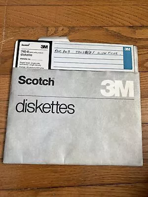 740-0 8  Diskette Scotch 3M With Sleeve RARE Used • $14.52