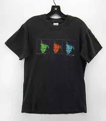 VINTAGE Andy Warhol Shirt Men Medium Black Art Portrait Colorful Museum Houston* • $69.99