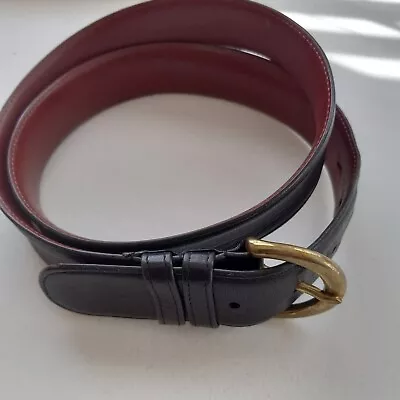 COACH Men's Black Brown Leather Belt Size Large • $30.39