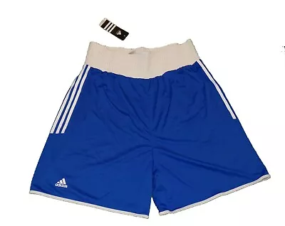 £4.99 • Buy BNWT ADIDAS RED / BLUE BOXING / GYM SHORTS - Size XXL