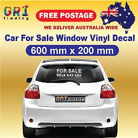 For Sale Car Sticker Car Window Vinyl Decal Custom Sign 600x200 • $15.90
