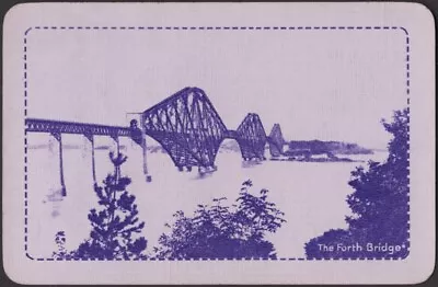 Playing Cards Single Card Old Vintage LNER RAILWAY TRAIN Railroad FORTH BRIDGE B • £3.13