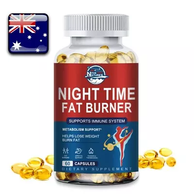 Skinny Diet Pills Weight Loss 60 Capsules，Night Time Fat Burner Reduce Appetite • $16.34