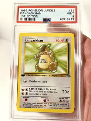 $19 • Buy Pokémon TCG Kangaskhan Jungle 21/64 Regular 1st Edition Rare PSA 9